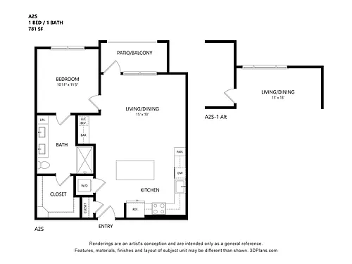 Floor plan A2s