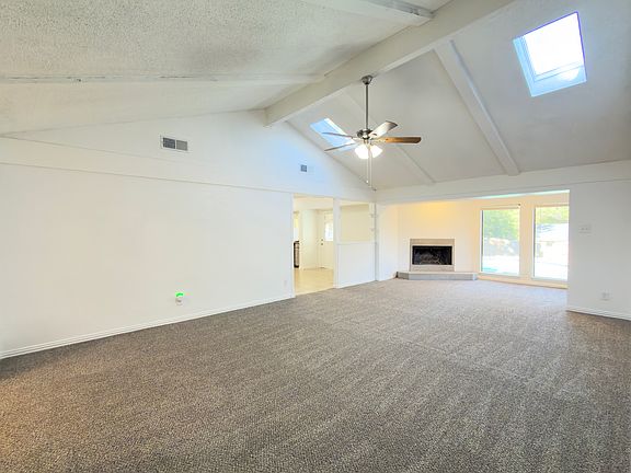 Fireplace and living room