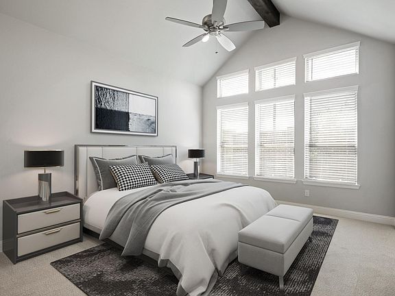 Primary suite in the Renoir home plan by Trophy Signature Homes - REPRESENTATIVE PHOTO