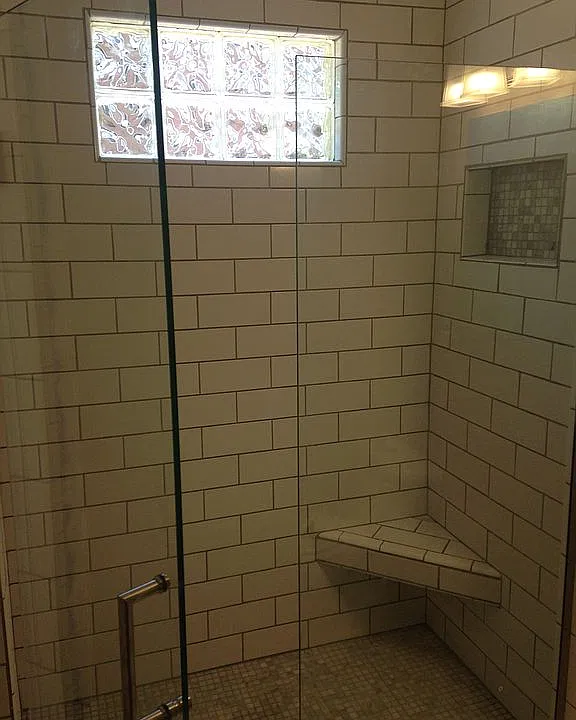 Custom glass shower