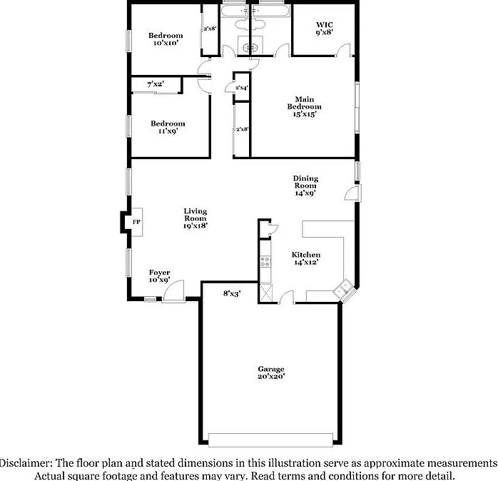 3 bed, 2.0 bath, 1294 sqft, $1,950 — Photo 2
