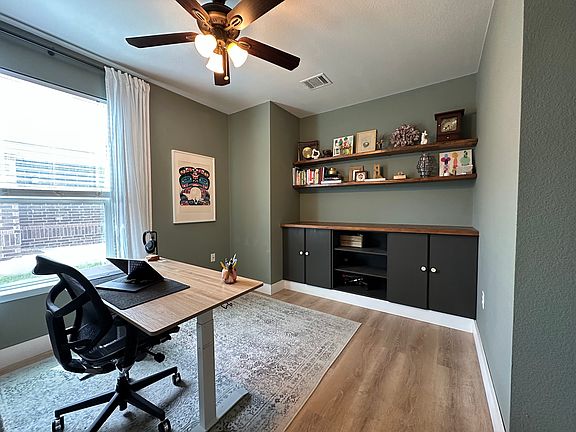 Built-ins and shelving for office storage