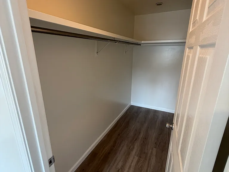 Walk-in closet for the master bedroom