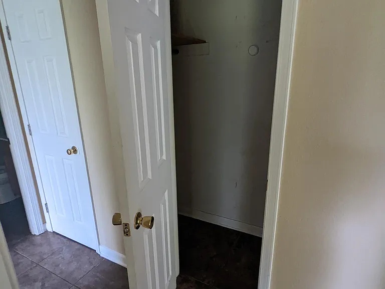 Linen closet in hallway
