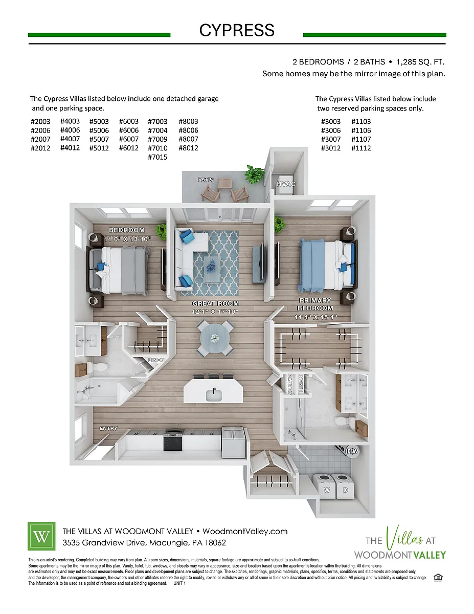 Floor plan Cypress