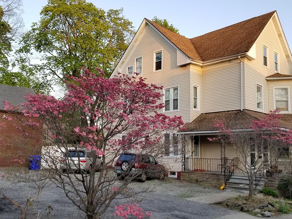 The house and parking area