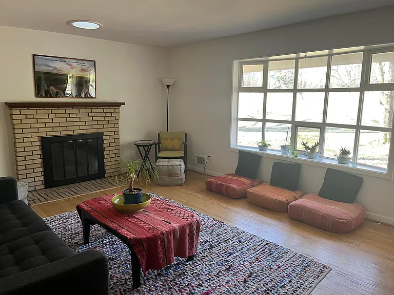 Living room- bay window- main level