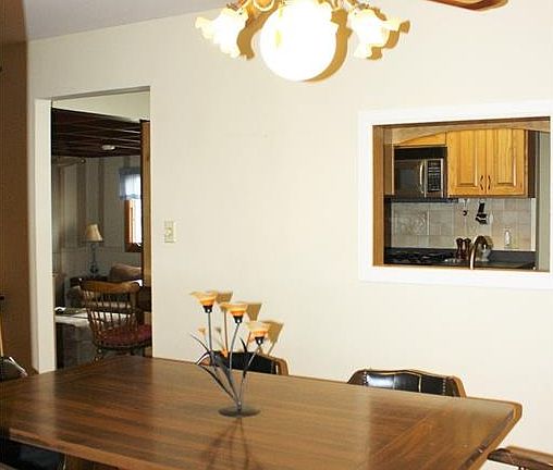 Open dining room