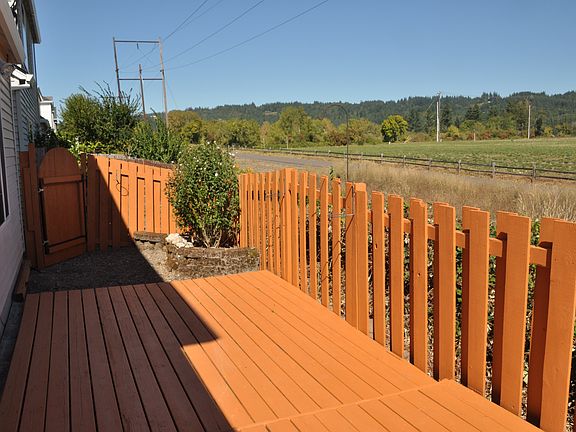 Backyard with expansive patio