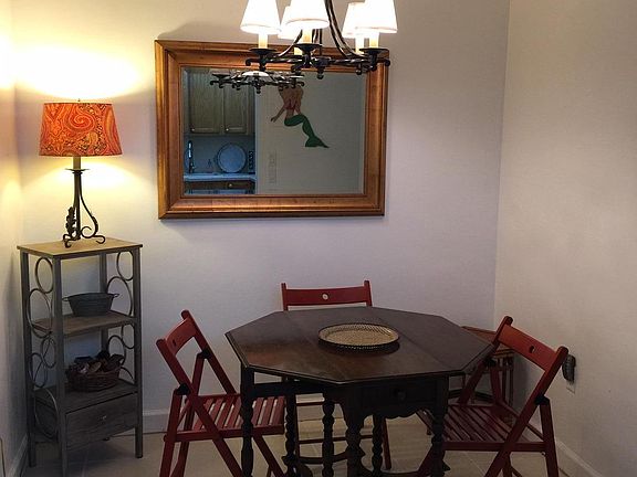 Dining room located in front of the kitchen