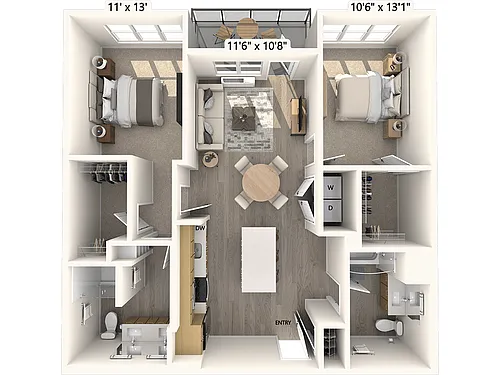Floor plan B1-1