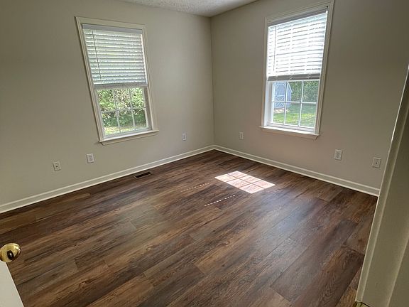 New white on white paint and floors throughout.