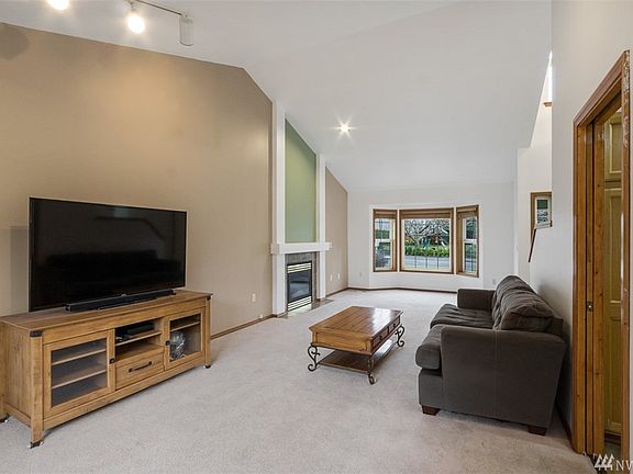 Amazing living room with large space for watching the big game