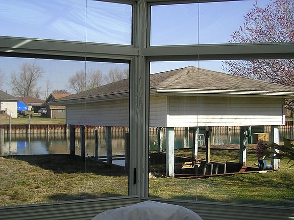 View of yard from sunroom