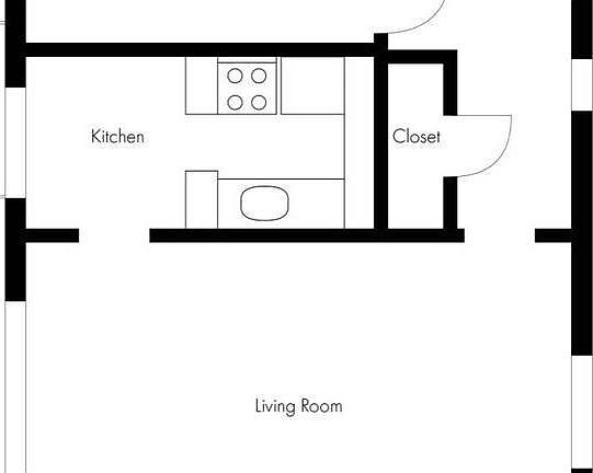 This is the Layout. There are three large closets, one built into teh bedroom, one in the hallway and additional walk in closet with window is an office nook