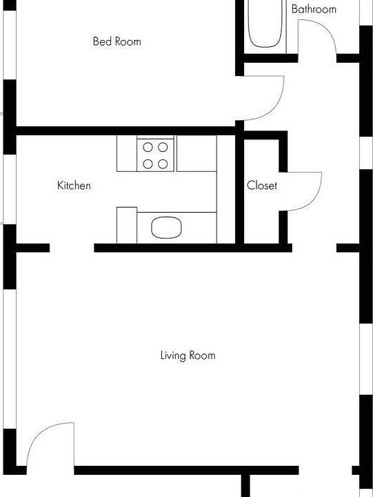 This is the Layout. There are three large closets, one built into teh bedroom, one in the hallway and additional walk in closet with window is an office nook
