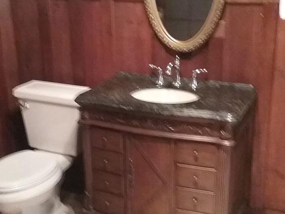 Bath with marble floor