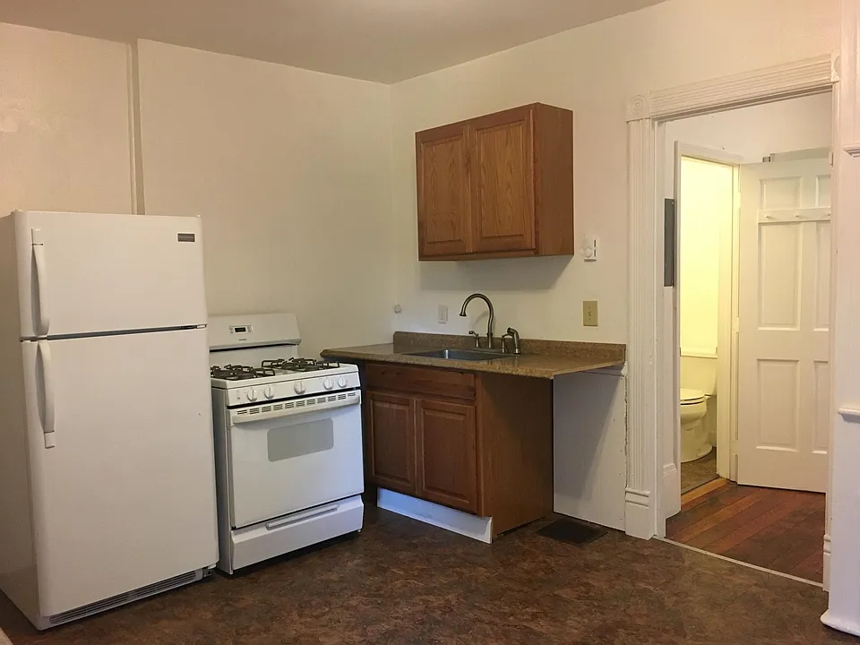 Kitchen. This is the first room you enter.