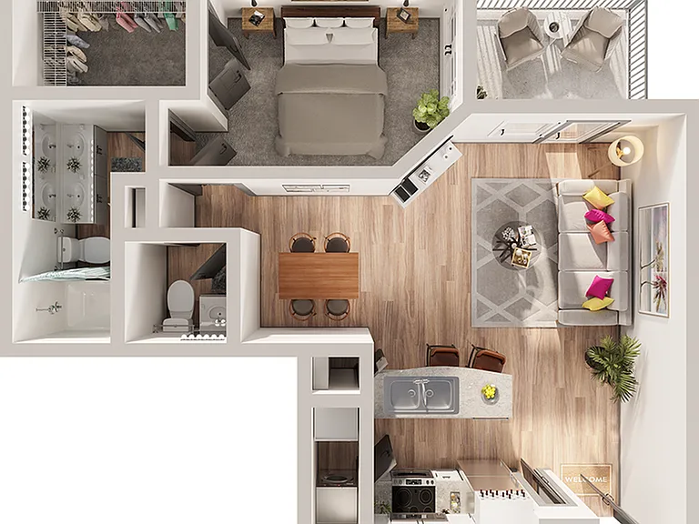 Legacy North - A1UC0 Floorplan Legacy North - A1UC0 Floorplan