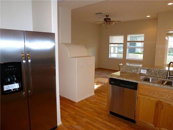 From kitchen looking into living room