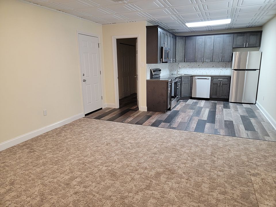 Entry door, kitchen, bath