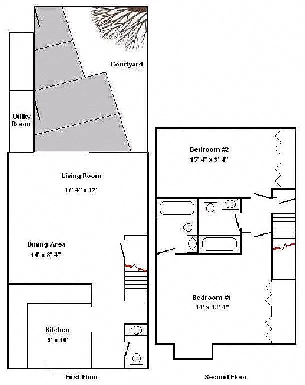 Floor plan Chatillion - Townhouse