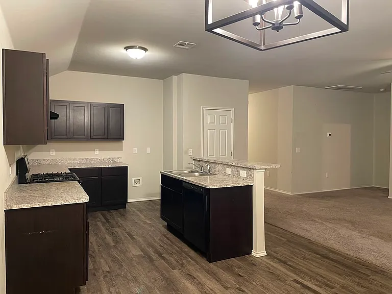 kitchen has a spacious pantry