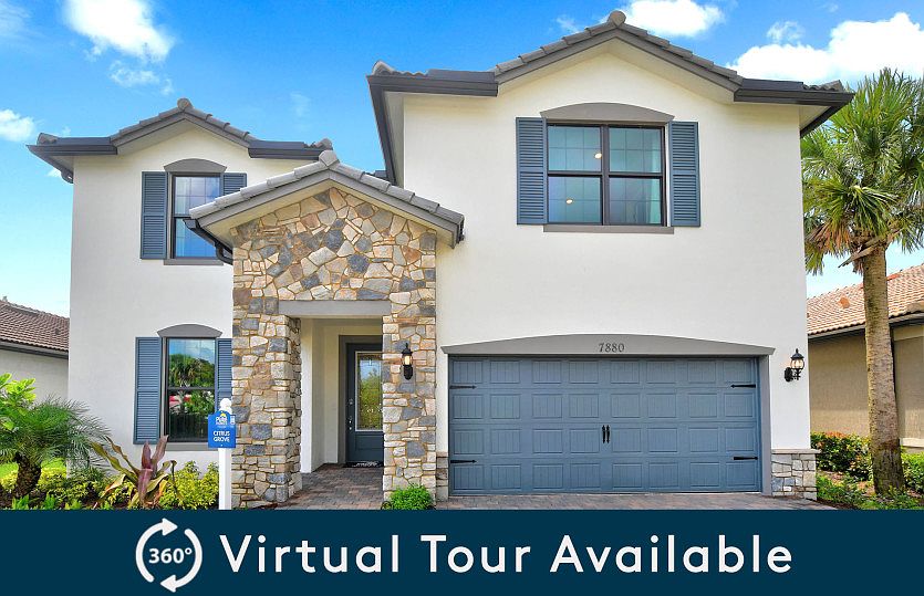 The Citrus Grove, a two-story home with a 2 car garage, shown with Home Exterior FM2A