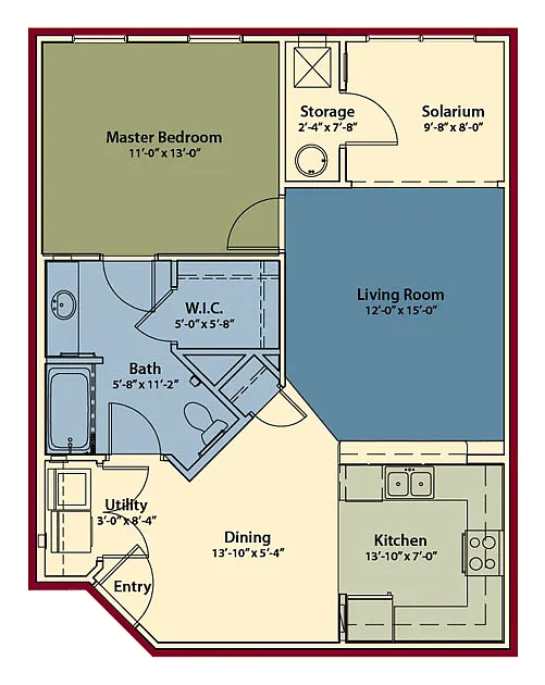 Floor plan The Severn