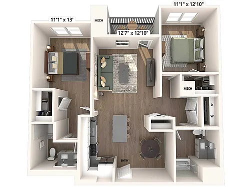 Floor plan BM13d-Upgrade