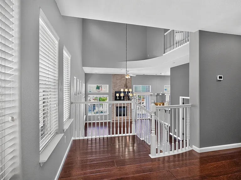 Hardwood entryway to living room.