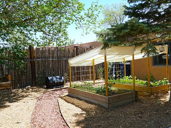 Front yard and garden beds