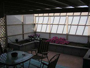 enclosed patio & garden