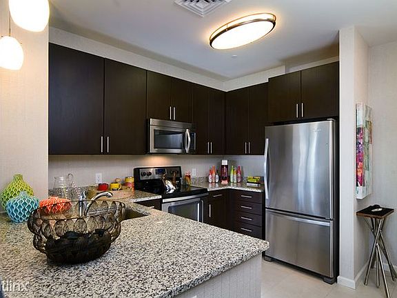 Stone counter/stainless steel kitchen