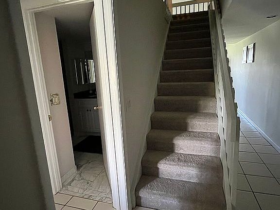 stairs to second bedroom