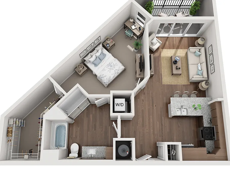 A3c floor plan The Carson