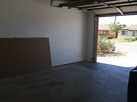 Inside garage