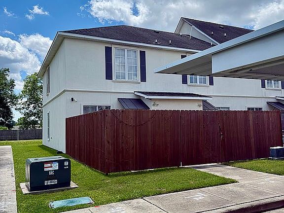 New fence around backyard