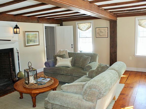 Fireplace & great beams!