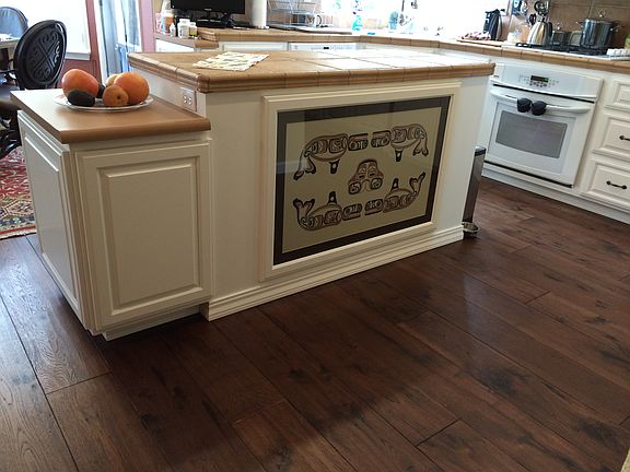 Island with ext. recycle bin