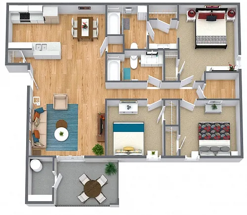 Floor plan 3 Bedroom