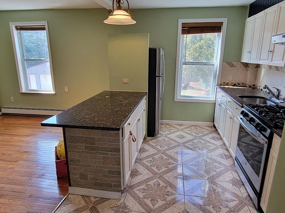 Living room and kitchen area