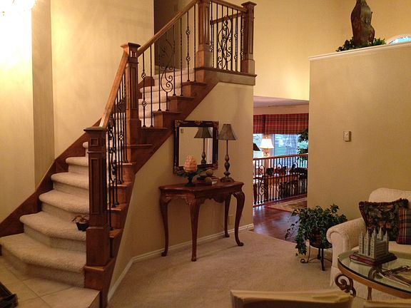 Stair with custom railing