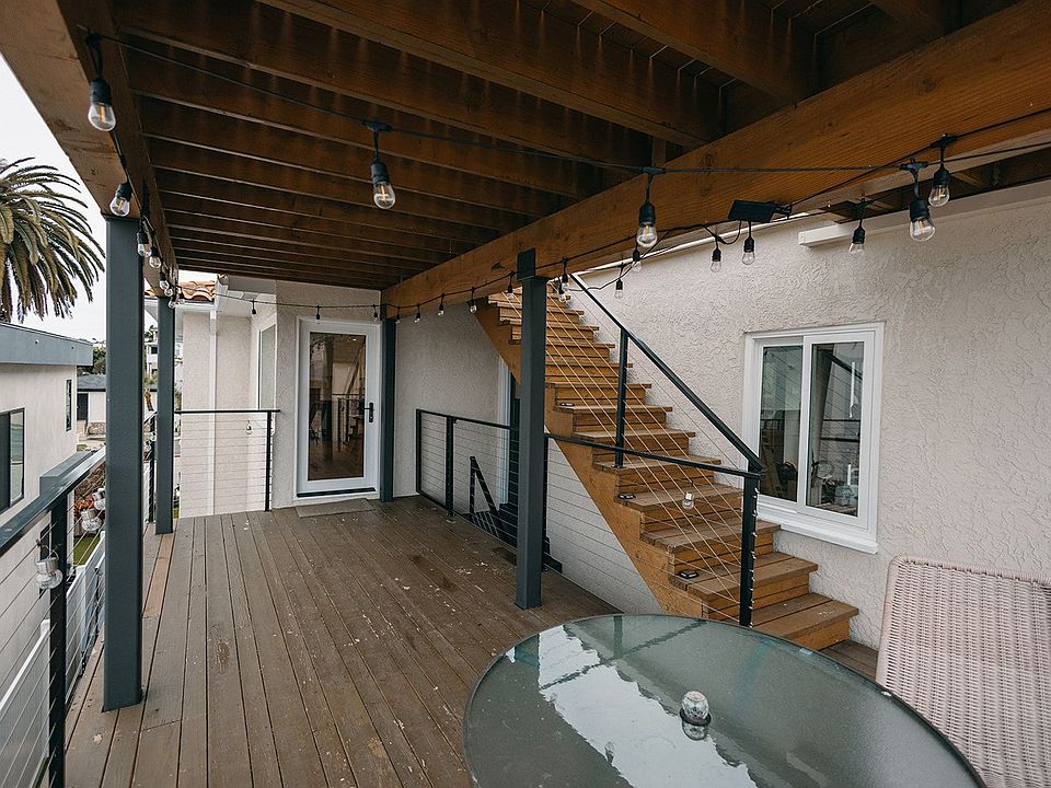 Covered deck with view