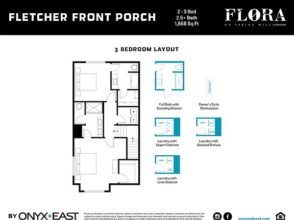 Third Floor Plan and Options
