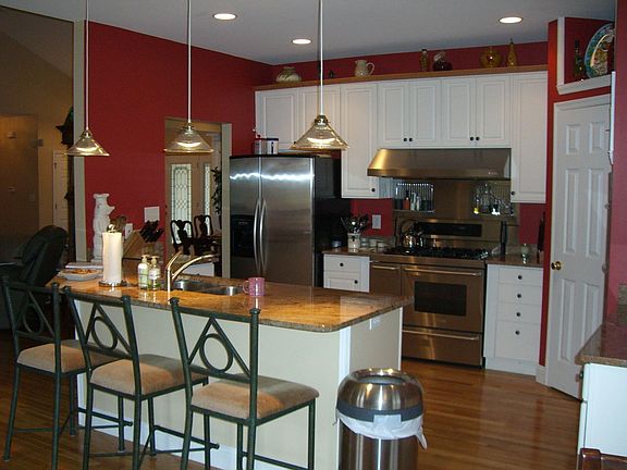 Updated kitchen with beautiful granite countertops