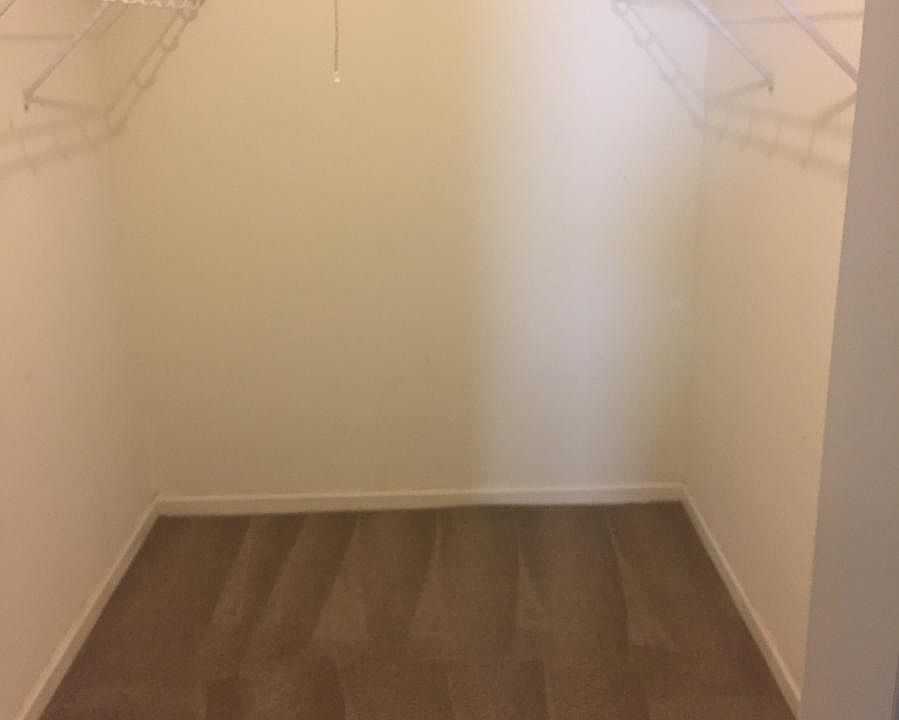 Walk in closet in Master Bedroom