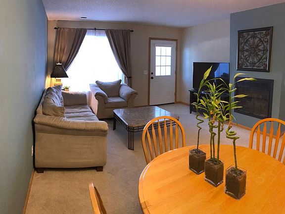 Living room and eating area