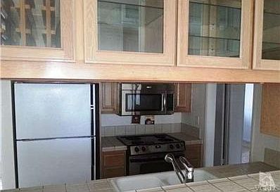 Kitchen with stainless steel appliances