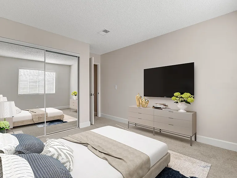 Welcome to Invitational, where modern comfort meets elegant design. This beautifully appointed bedroom features spacious layouts and stylish decor for your ultimate relaxation. Embrace a lifestyle of luxuryschedule your tour today!